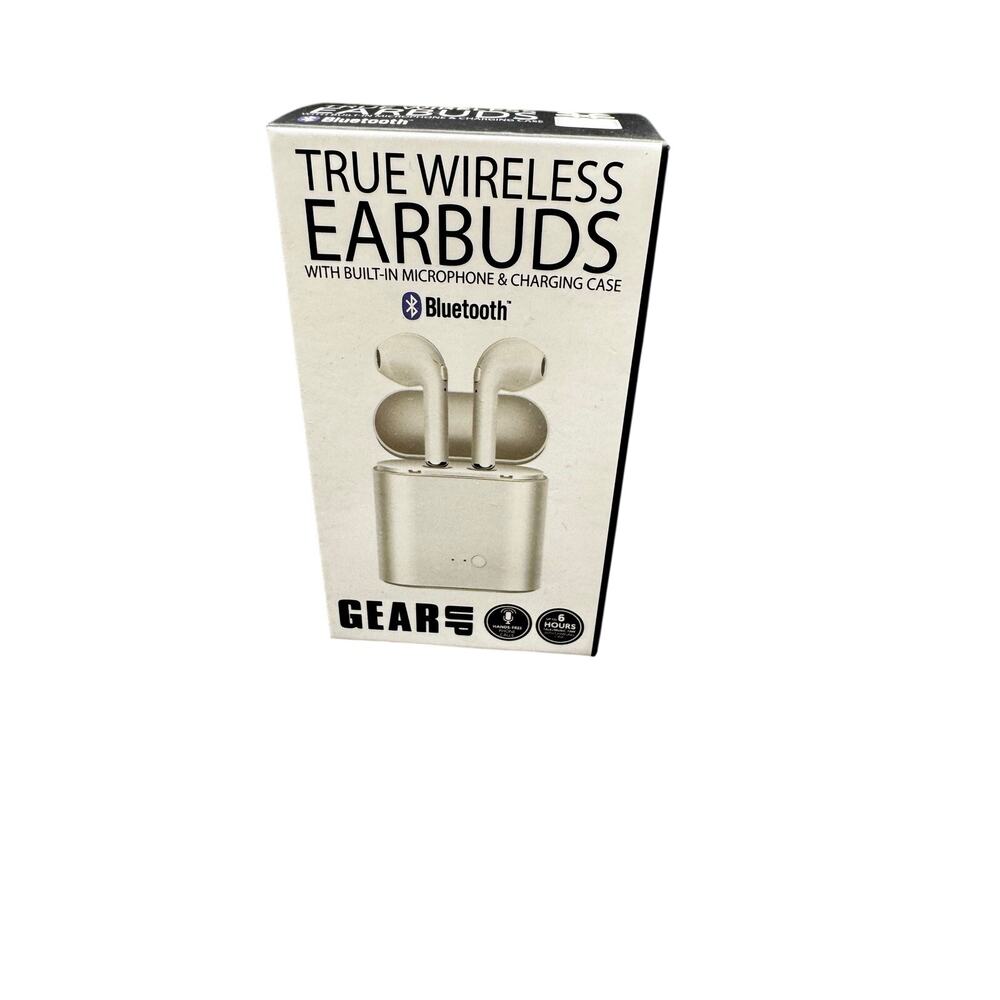 NWT Bluetooth True Wireless Earbuds With Built-in Microphone & charging case